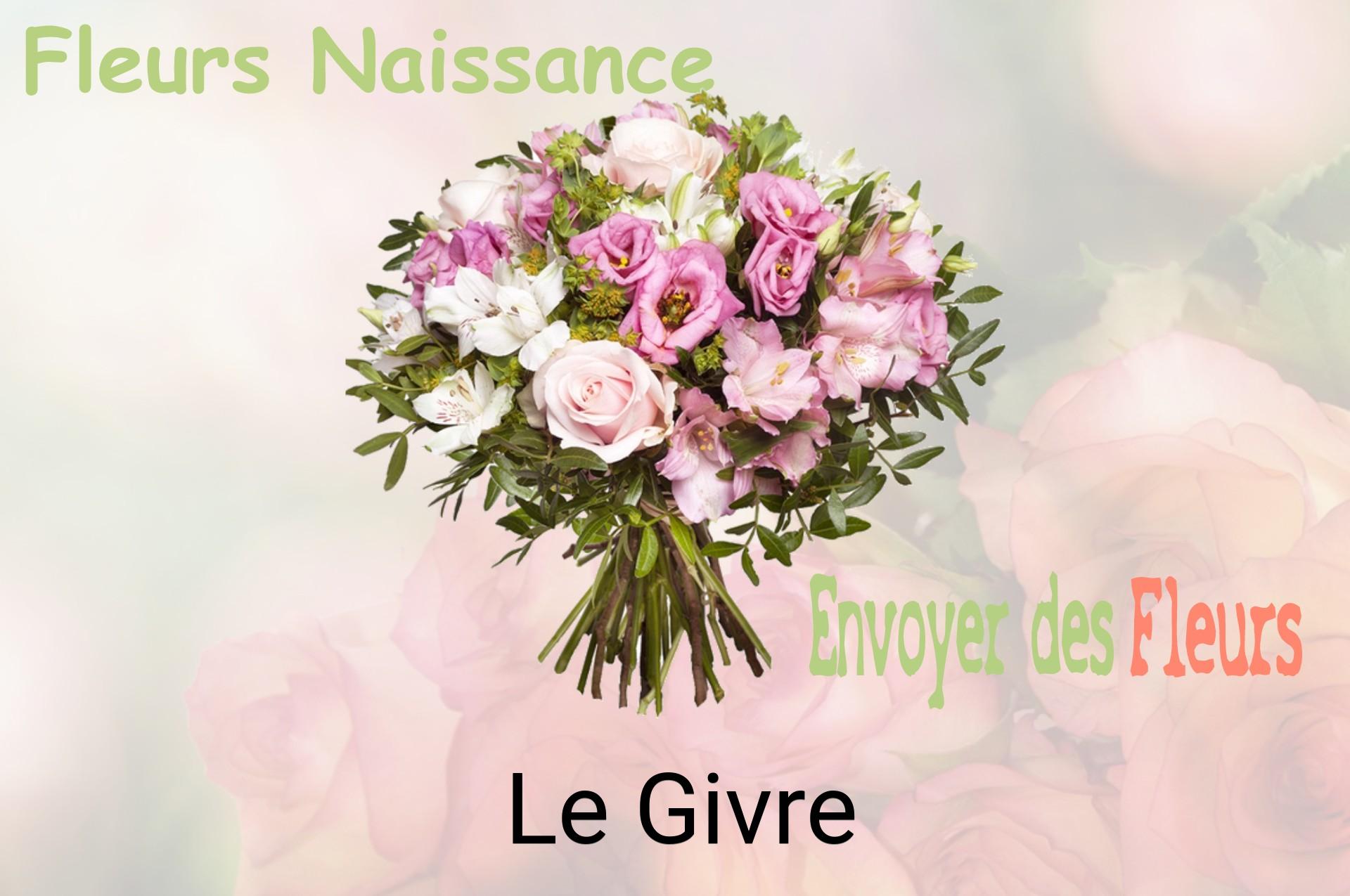 Bouquet de fleurs de naissance livré à Le Givre
